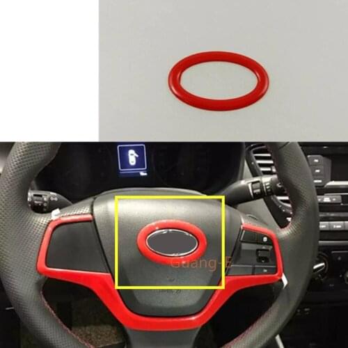 Car Stick Styling Cover Inner Inside Steering Wheel Interior Kit Trim Lamp Frame For Hyundai Solaris Accent 2017 2018 2019 2020