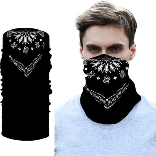 Hip Hop Cycling Paisley Bandana Sports Seamless Headscarf For Men Print Multicolor Headscarf Punk Rock Accessories Headwear