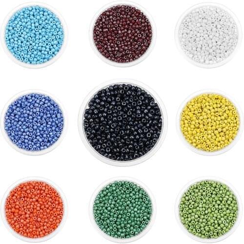 300-600Pcs/Lot 3-4mm Charm Beads Czech Glass Seed Beads Round Hole Loose Bead Bracelet for DIY Jewelry Making Accessories