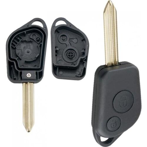 2 Buttons Uncut Blade Car Remote Key Shell Case Fit for Citroen Picasso / Saxo / Berlino / Xsara