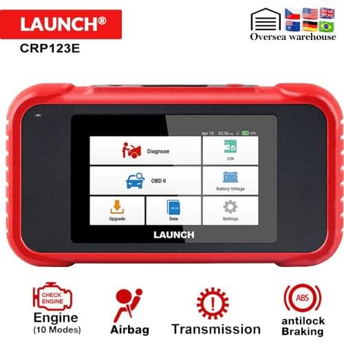 LAUNCH X431 CRP123E OBD2 ENG ABS Airbag SRS AT CRP 123 Auto OBDII Diagnostic Tool OBD 2 Code Reader Scanner Free Update