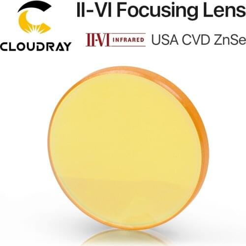 Cloudray II-VI ZnSe Focus Lens DIa. 19.05mm 20mm FL 50.8-101.6mm 2-4" for CO2 Laser Engraving Cutting Machine Free Shipping