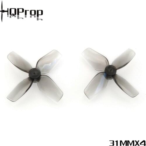 2Pairs HQProp 31MMX4 4-Blade 1.2inch 1mm Shaft Tinywhoop Propeller for RC FPV Racing Freestyle Micro Drones