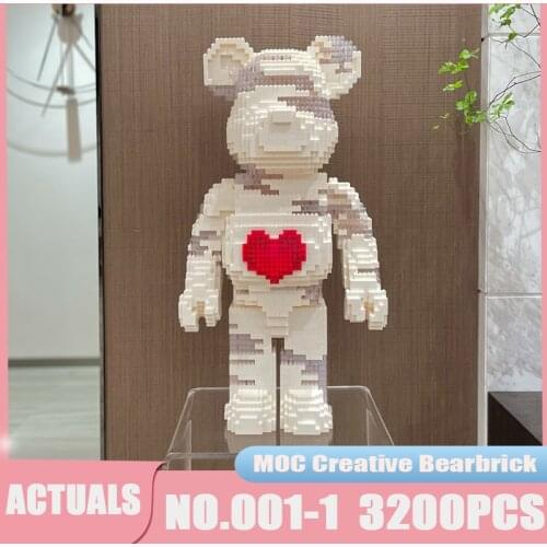 Creative Idea Expert MOC Violent Bear Brick Model Building Blocks Educational Toys For Children Birthday Present Gifts 001-1