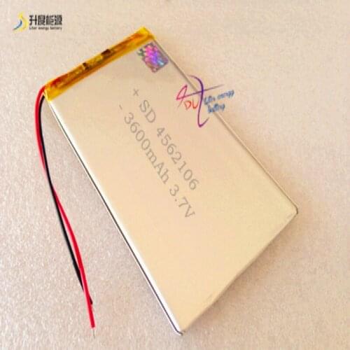 Liter energy battery 1pcs/lot 4562106 3.7V 3800mAh 4560105 Lithium Polymer Li-Po Rechargeable Battery For Mp3 MP4