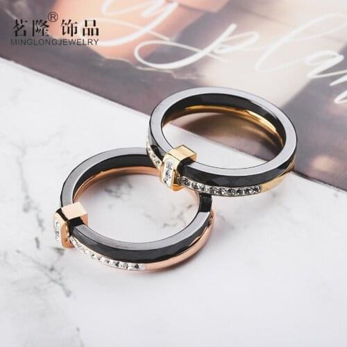 Кольца с кристаллами Minglong China At AliExpress