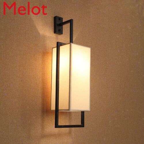 New Chinese Style Wall Lamp Balcony Entrance Bedside Reading Lamp Corridor Hotel Modern Minimalist Aisle Light Home Decor