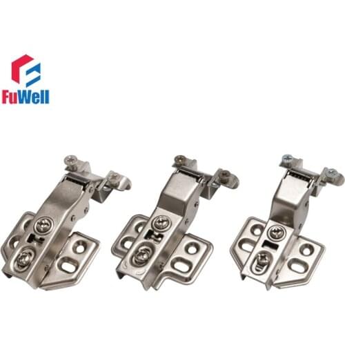 No-Drilling Hole Furniture Hinge for Metal Door Hydraulic Hinges Damper Buffer Soft Close Cupboard Cabinet Hinge