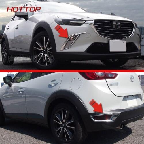 Front & Rear Fog Light Cover For Mazda CX-3 2016 2017 Rear Bumper Reflector Accessories