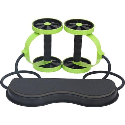 AB Wheels Roller Stretch Elastic Abdominal Resistance Pull Rope Tool Abdominal Muscle Trainer Exercise Home Fitness Equipment
