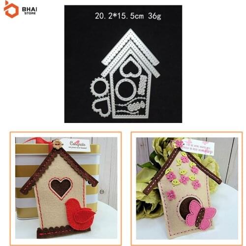 Christmas House Metal Cutting Dies Stencil DIY Cards Stencils Photo Album Embossing Paper Making Scrapbooking Knife Mold 2021