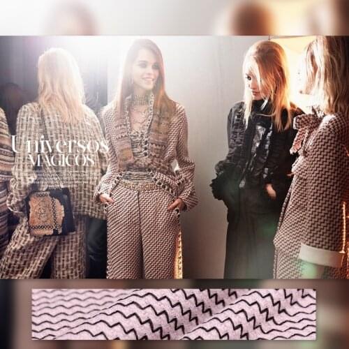 Wavy stripes woolen fabric meter wool coats autumn and winter fashion wool fabric wholesale high quality wool cloth