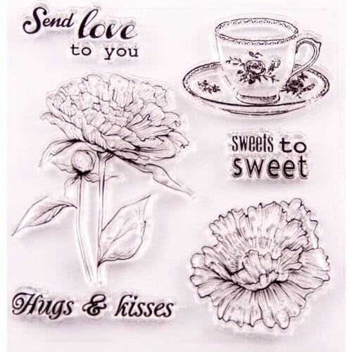 Silicone RUBBER Clear Stamps CUTTING DIES For Scrapbooking Flowers LETTERS DIY PAPER Album Cards MAKING EMBOSSING FOLDER MOLD
