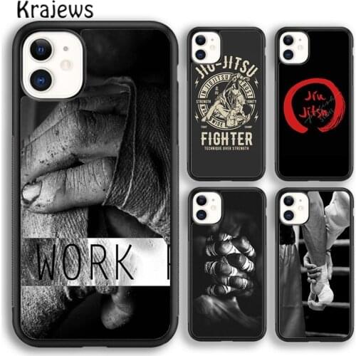 Krajews Judo Jiu Jitsu Silicone Phone Case Cover For iPhone 5s SE 6s 7 8 plus X XR XS 11 12 pro max Galaxy S8 S9 S10 Plus