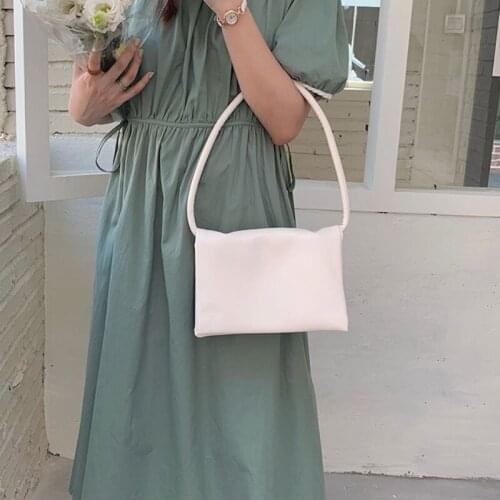 Large Capacity Women Daily Tote Soft PU Leather Female Thin Strap Underarm Shoulder Bags Fashion Simple Ladies Handbags Purses