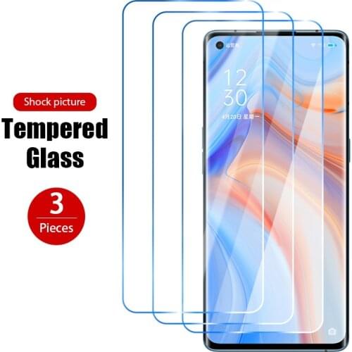 3PCS Screen Protector on OPPO Reno3 Reno2 F Z Reno Ace Tempered Glass for OPPO Reno4 5G Reno4 Lite SE Smartphone Glass