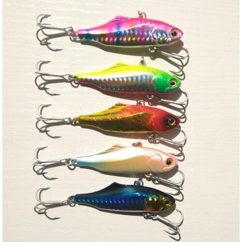 1pc 22g VIB Hard fishing lure VMC strong hook sea bass lure