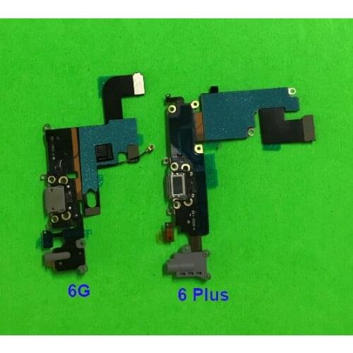 10Pcs/lot Charging Flex Cable For iPhone 6 6S Plus 6Plus 6G USB Charger Port Dock Connector With Mic Flex Cable