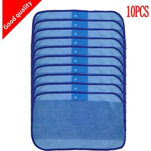 10pcs High quality Wet Microfiber Mopping Cloths for iRobot Braava 321 380 320 380t mint 5200C 5200 4200 4205 Robot