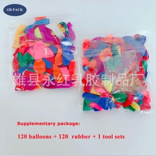 120Pcs Water Balloons Supplementary Package Toys Magic Summer Beach Party Outdoor Filling Water Balloon Bombs Toy for Kid Adult