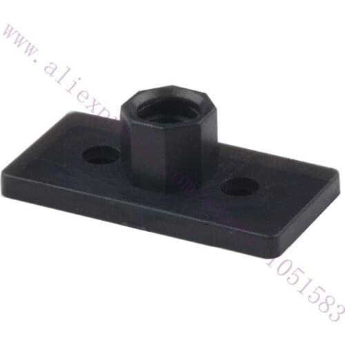 2pcs POM Nut Plate Diameter: 2/4/8mm for T8 8mm Metric Acme Lead Screw, V-Slot aluminum extrusions for Openbuilds CNC 3D Printer