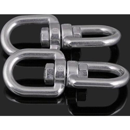 304 stainless steel rotating ring Universal ring 8-ring chain buckle rigging accessories dog chain accessories M4-M20 1Pcs