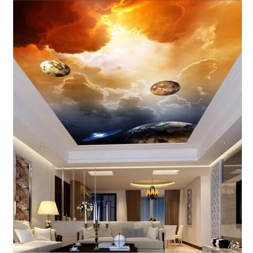 3d mural wallpaper ceilings clouds ceiling living room bedroom ceiling frescoes Home Decoration
