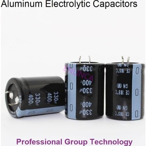 8pcs H091 Good quality 400v330uf Radial DIP Aluminum Electrolytic Capacitors 400v 330uf Tolerance 20% size 30x40MM 20