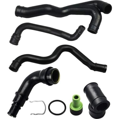 8PCS Crankcase Breather Hose Pipe For AUDI A3 VW Bora MK4 Jetta Golf AUQ AUM High Quality Pipe Valve Car Accessories Hose Pipe