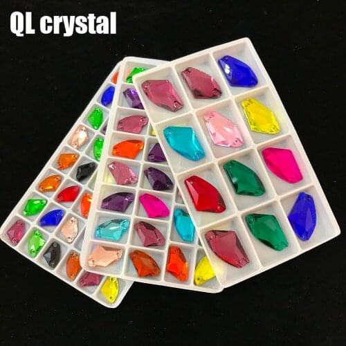 Shiny crystal AB glass rhinestones Flat bottom rhinestones nail art flat bottom mixed color crystal Strass DIY beauty accessorie