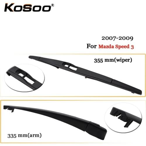 KOSOO Auto Rear Car Wiper Blade For Mazda Speed 3 ,355mm 2007-2009 Rear Window Windshield Wiper Blades Arm,Car Accessories