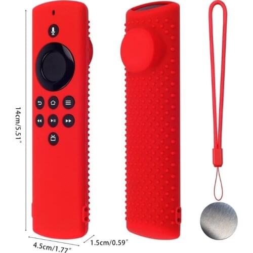 H7JF Remote Case Compatible for Fire TV Stick 4K, Soft Silicone Protective Case Water-Proof and Anti-Dust 5.5in