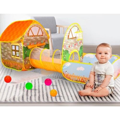 Baby Toy House Ocean Ball Pool Large Space Villa Garden Cottage Princess Room Children Indoor Tent Game House Beach Tent Gift