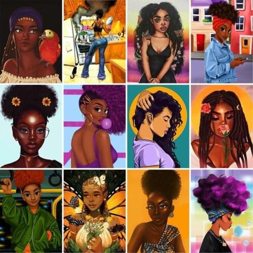 GATYZTORY Frame Painting By Numbers Kits Women Modern Wall Art Picture By Numbers Diy Gift Canvas Painting For Home Decors