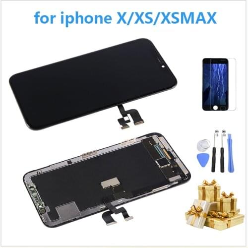 Grade AAA Tianma OLED OEM For iPhone X XS XR XS Max LCD Display 3D Touch Screen With Digitizer Replacement Assembly Parts +GIFT