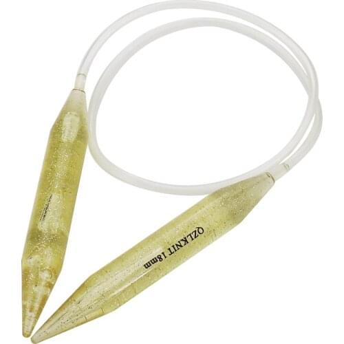 Circular Plastic Knitting Needles Transparent Tube Crochet Hooks Weaving Sweater Yarn Carpet Needles Home Needlework Accessories