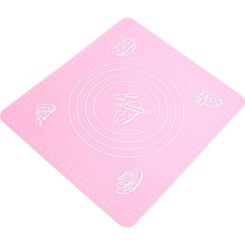 Fashion Silicone Cake Dough Pastry Fondant Rolling Cutting Mat Baking Pad Baker Tool