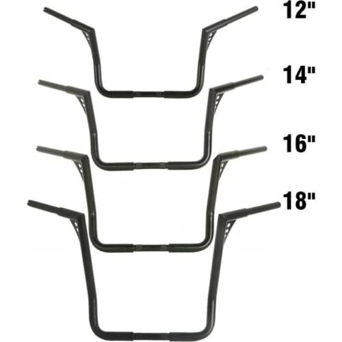 Motorcycle 12 14 16 18" Rise Ape Hanger Handlebar 1-1/4" For Harley Touring Bagger 1982-2021