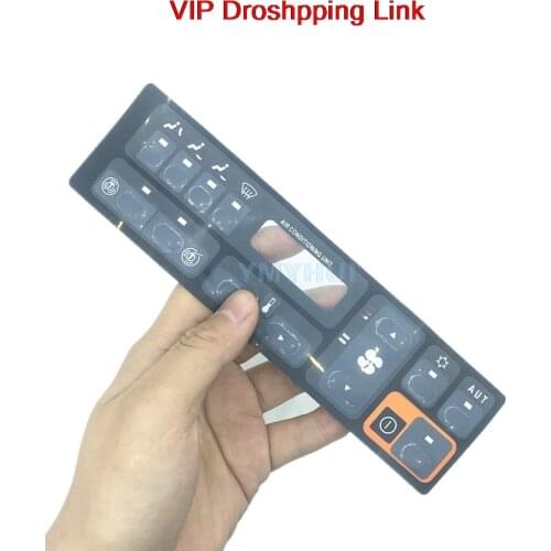 For CAT 320B C D Excavator Air conditioner button A/C controller panel Switch button sticker High quality excavator accessories