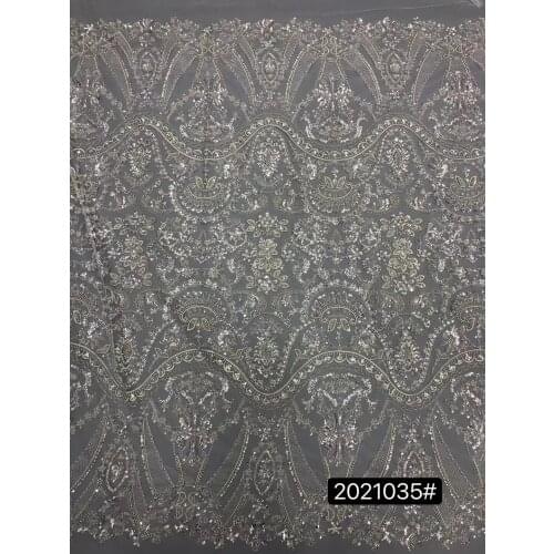 New Arrival Fabric with beads S-5288813 African Fabric Embroidery French Fabric Tulle Nigerian Fabric For Women Party