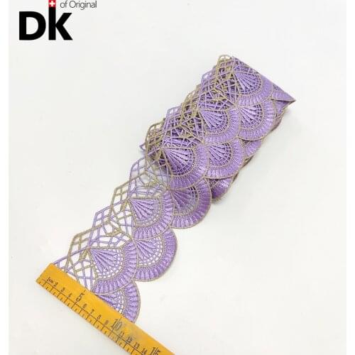 New Style!! 5 Yards African Lace Fabric 2021 High Quality 100% Cotton Sewing Ribbon For DIY Crafts Sewing Material