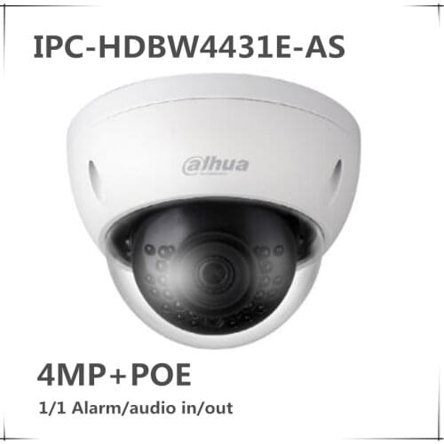 Wholesale dahua Original IPC-HDBW4431E-AS updated by IPC-HDBW4431E-ASE 4MP POE IR mini Dome Network Camera IP67 IK10 with logo