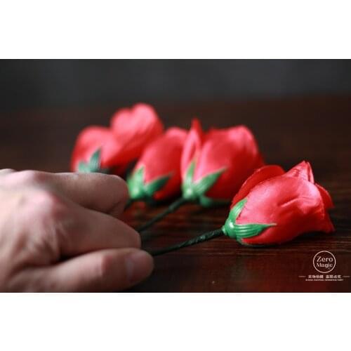 Fingertip rose 2pcs,magic tricks magician prop Satge close up magic Accessories magia illusion kids Toys