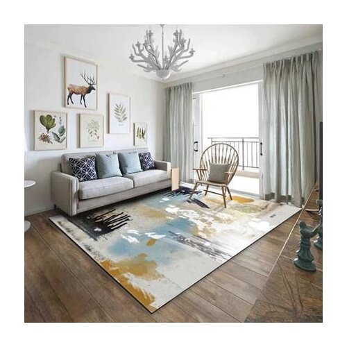 Simple Modern Abstract Ink Nordic American Rug Living Room Coffee Table Bedroom Bedside Custom Rectangular Full Carpet