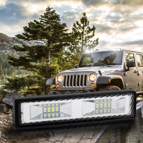 Led Headlight Led Working light 48w For Jeep Ford Offroad SUV ATV Fire engine Boat Work light bar Spotlight Flashing Bulb 9-36V
