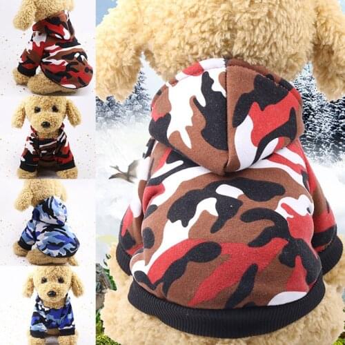 Warm Pets Clothes Solid Color Pet Dog Fleece Sweater Cool Hoodie Soft Puppy Hooded Sweatshirt Dog Costume