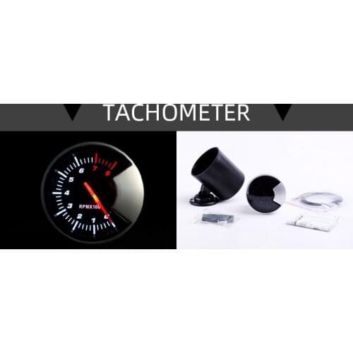 Universal Car Gauge Oil Temp Water Temp Oil Press Fuel Volts Gauge Air Fuel Ratio Boost Exhaust Temp Vehicle Meter Black Shell