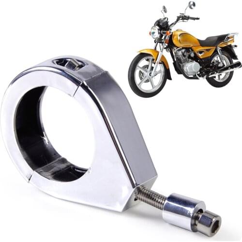 DWCX Motorcycle Chrome Relocation Fork Clamps Indicator Turn Signal Mount for Harley Softail Dyna with 41mm Fork Tubes