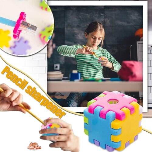 Pencil Sharpener Fantastic Pencil Sharpener Cutter Knife Gift Stationery Sharpeners for Kids School Pencil Sharpener 2021 New