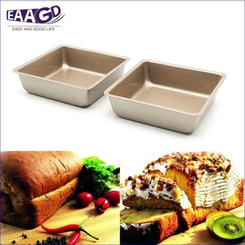 1Pcs Non-stick 4 Inch Mini Rectangular Loaf Pan, Heavy-duty Carbon Steel FDA Approved, Oven Roasting Bread Baking Cake Pan